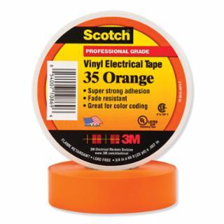 500-108696 3/4X66' VINYL ELECTRICAL COLOR CODING TAPE 35 ORANGE